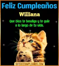 GIF Feliz Cumpleaños te guíe en tu vida Williana